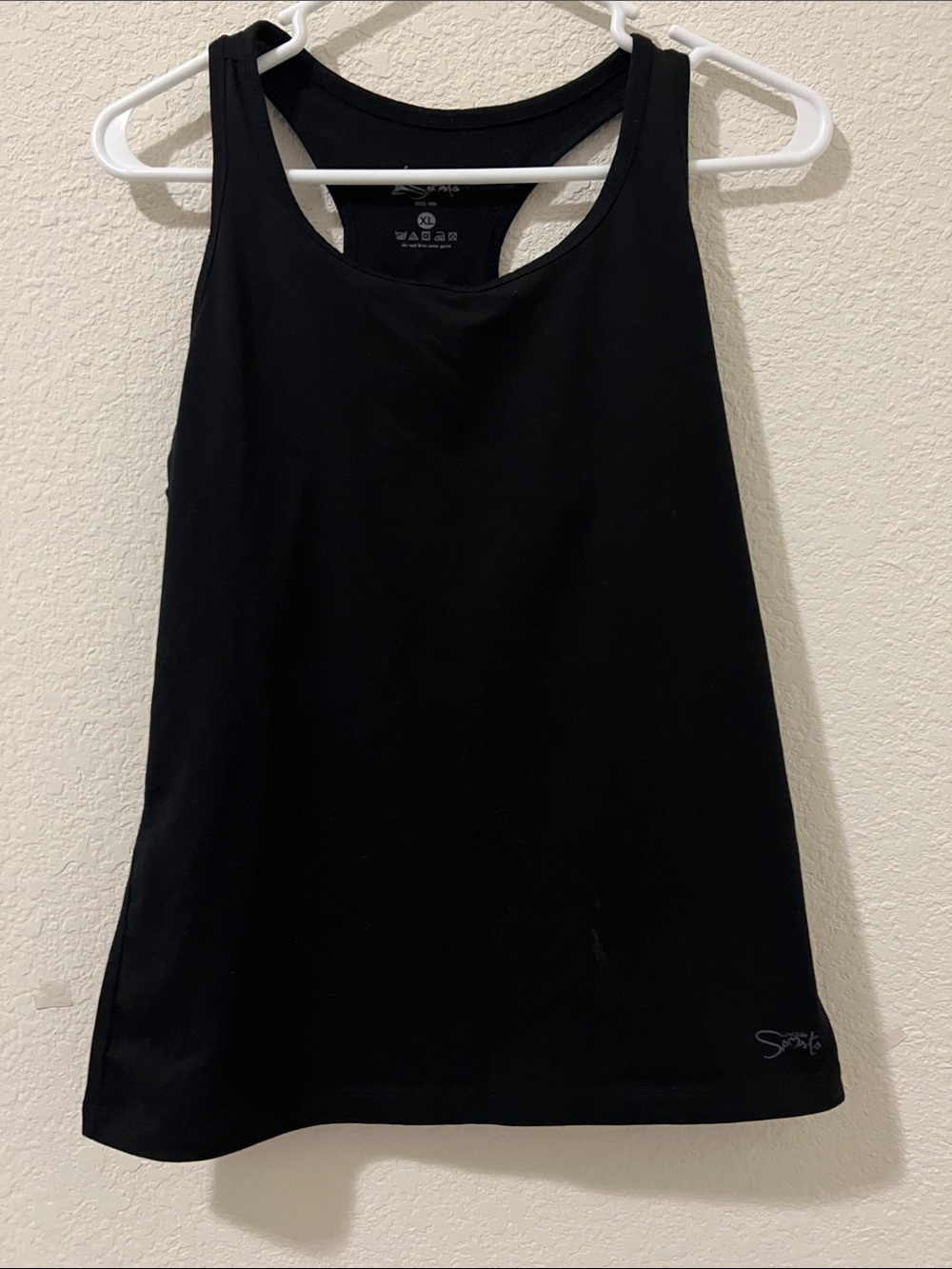 Black Racerback Tank Top - Lightweight Everyday Layer